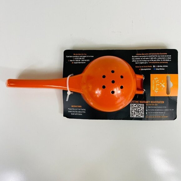 Zulay Kitchen Orange Handheld Citrus Juicer With Durable Metal Design - Picture 3 of 4
